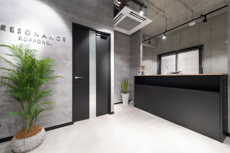 レゾナンスバーチャルオフィス六本木店内観 受付風景